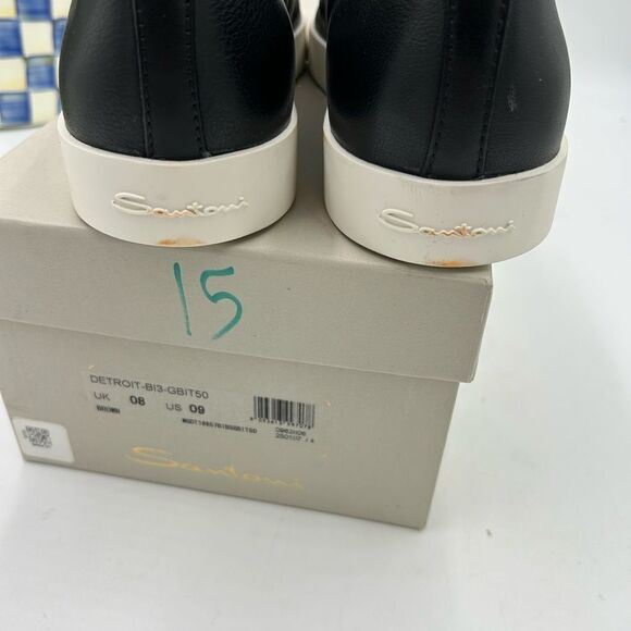 Men’s Santoni leather lace up Oxford’s size 9, made in Italy - Picture 7 of 9